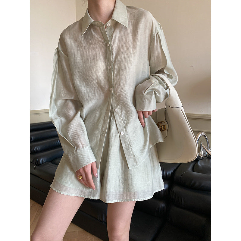 Damen Hemdblusenkleid mit Kordelzug Norvielle