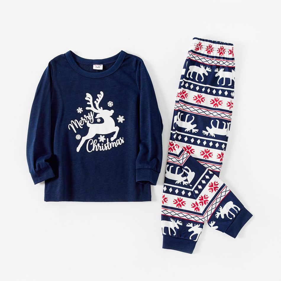 Weihnachts-Pyjamas Elchmuster Familienpyjama