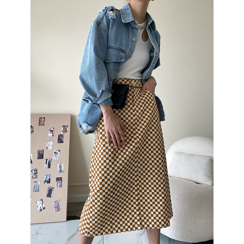 Damen Jeansjacke Used Look Große Taschen Norvielle