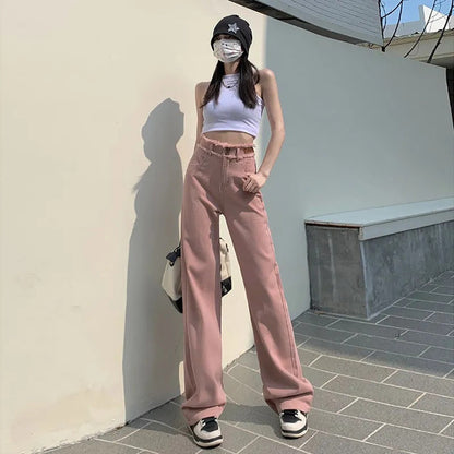Damen High-Waist-Hose Weit geschnitten Norvielle