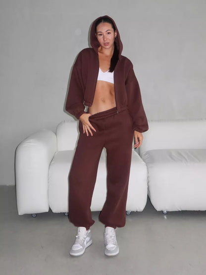 Damen Hoodie-Set Weite Ärmel Norvielle