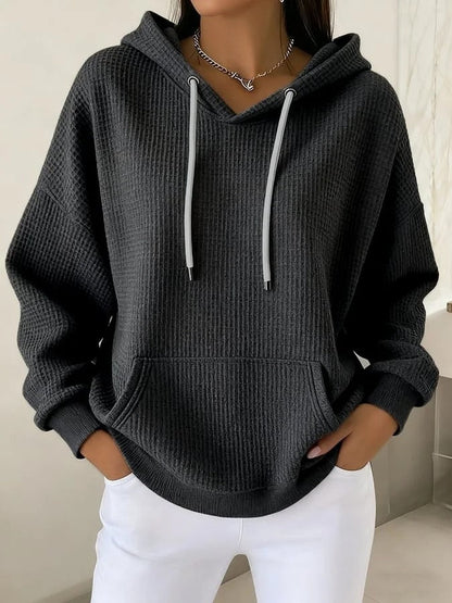 Damen Kapuzenpullover Strukturiertes Gewebe Norvielle