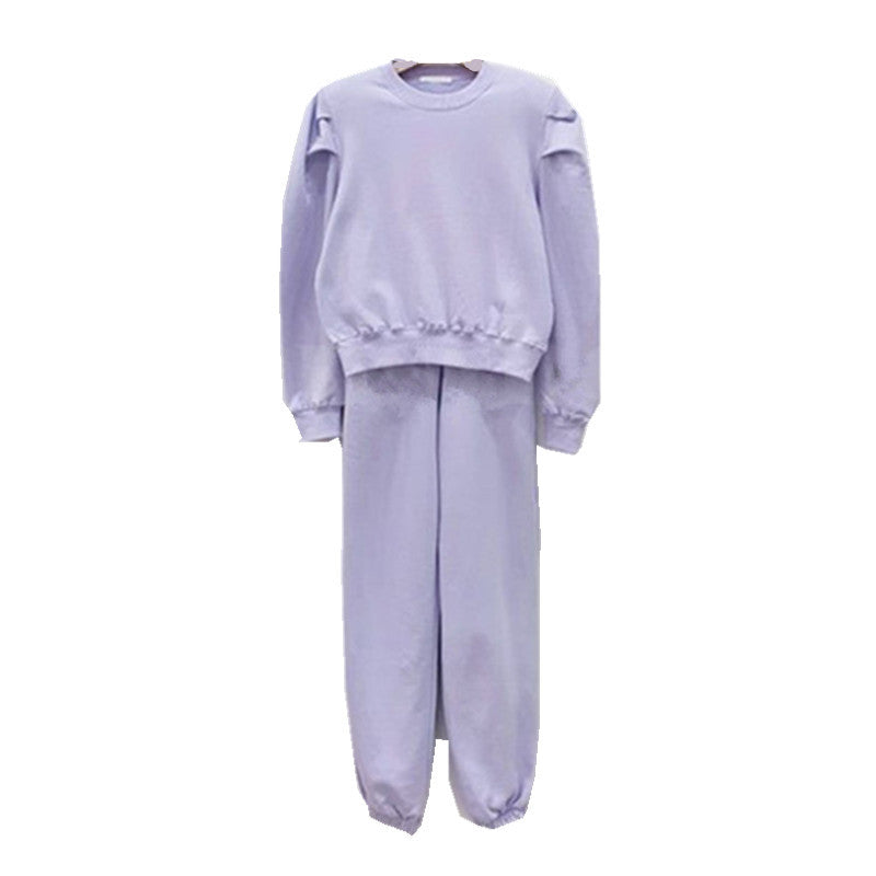Damen Freizeit-Set Elastische Taille Kapuzenpullover Norvielle