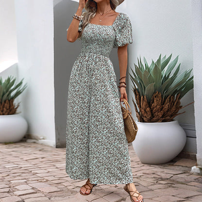Damen Sommerkleid Rüschendetails Weites Bein Norvielle