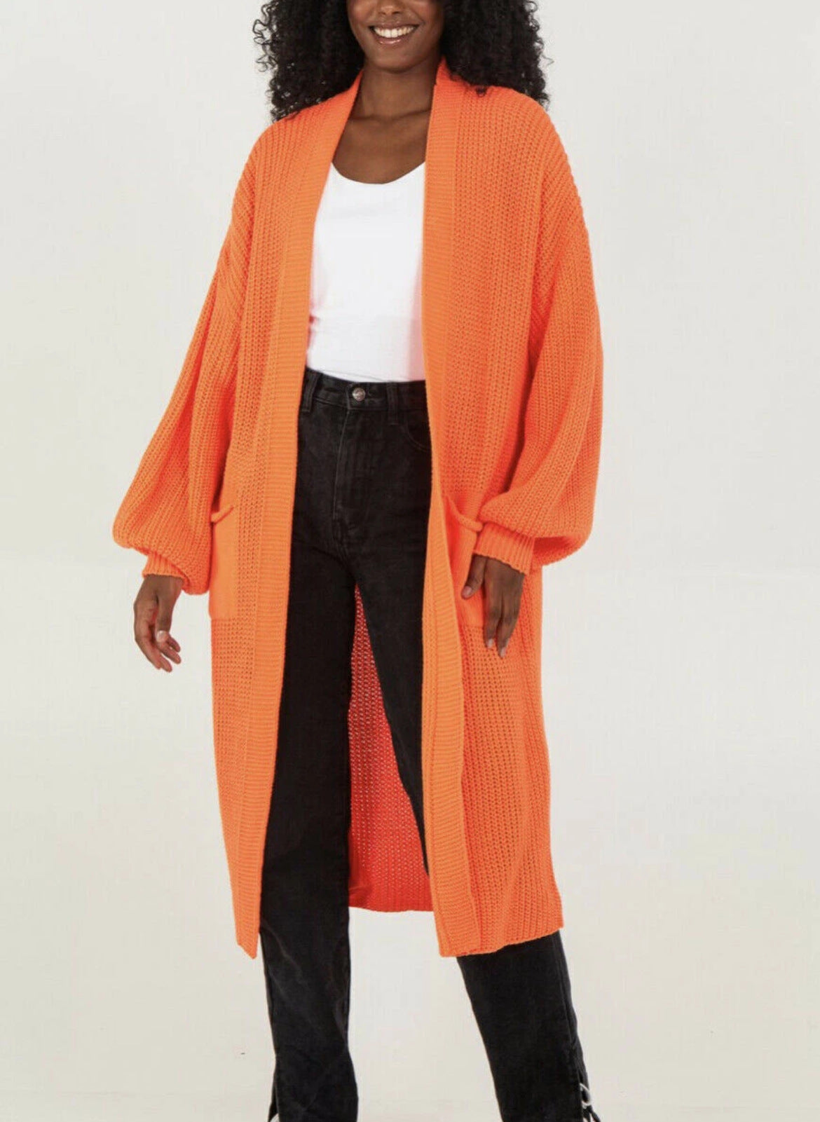 Damen Oversized Strickmantel Lässig Norvielle