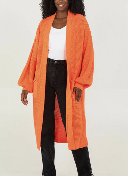 Damen Oversized Strickmantel Lässig Norvielle