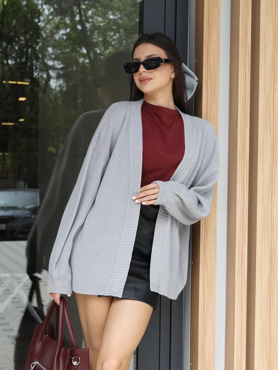 Damen Strickjacke Weit Norvielle