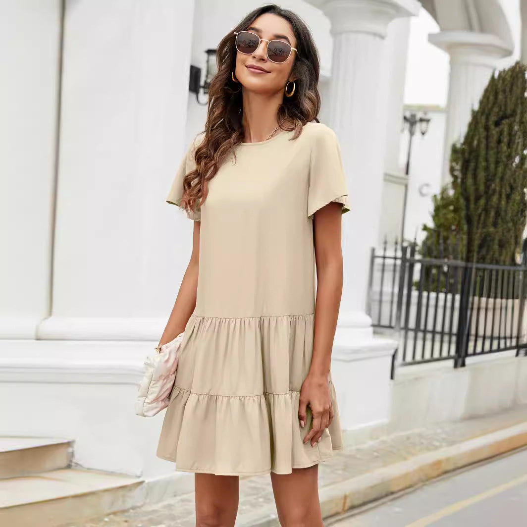 Damen Sommerkleid Rüschendetails Norvielle