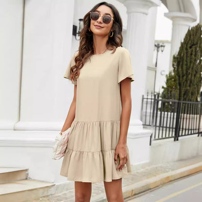 Damen Sommerkleid Rüschendetails Norvielle