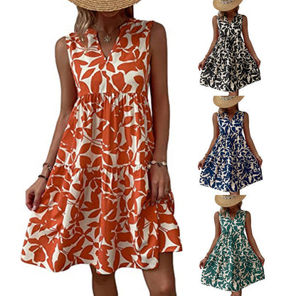 Damen Sommerkleid Florales Design Norvielle - Norvielle