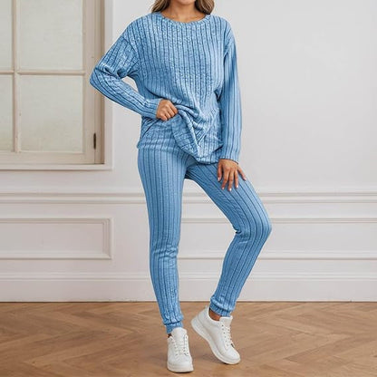Damen Strickensemble Rippenstruktur Norvielle