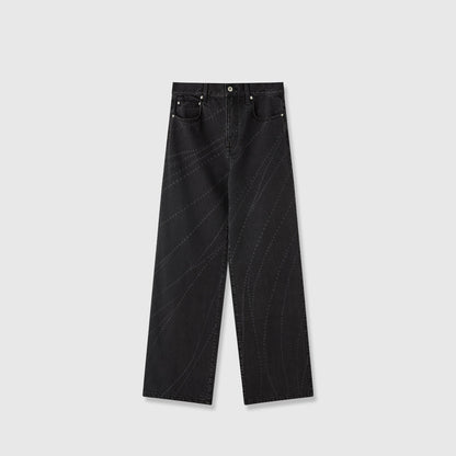 Damen Bootcut-Jeans Hochbund Elegant Norvielle
