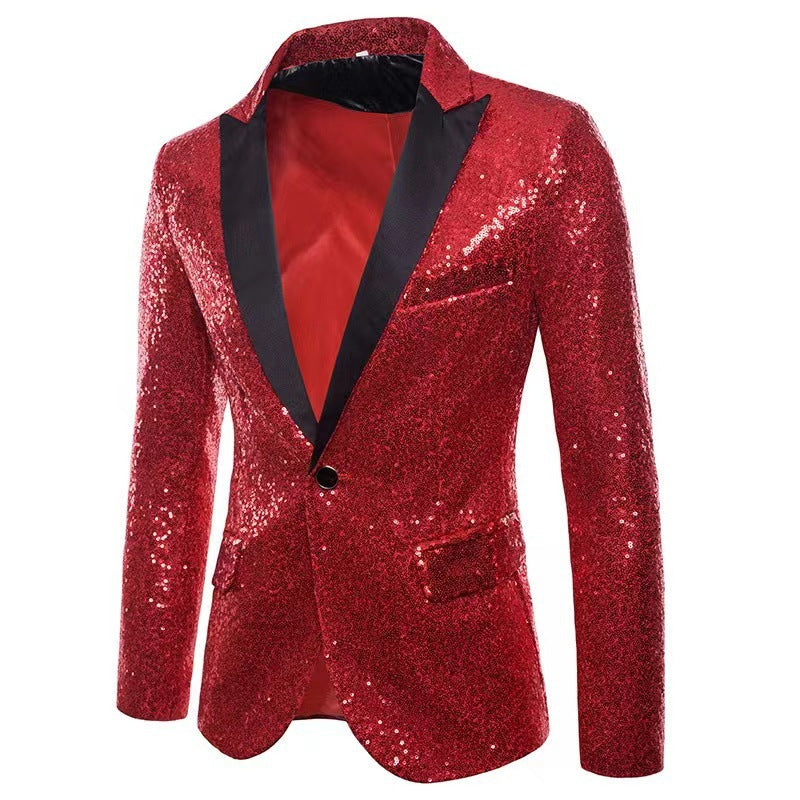 Herren Blazer Pailletten schimmernd Norvielle