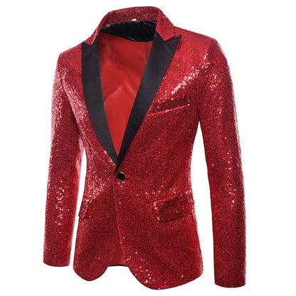 Herren Blazer Pailletten schimmernd Norvielle