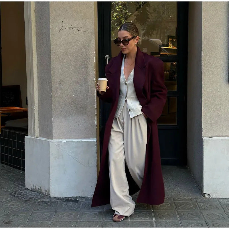 Damen Oversized Mantel Großformat Norvielle