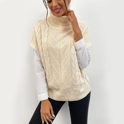 Damen Strickpullover Stehkragen Norvielle
