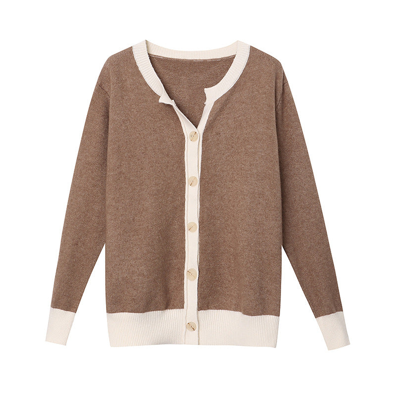 Damen Strickpullover mit Knöpfen Norvielle