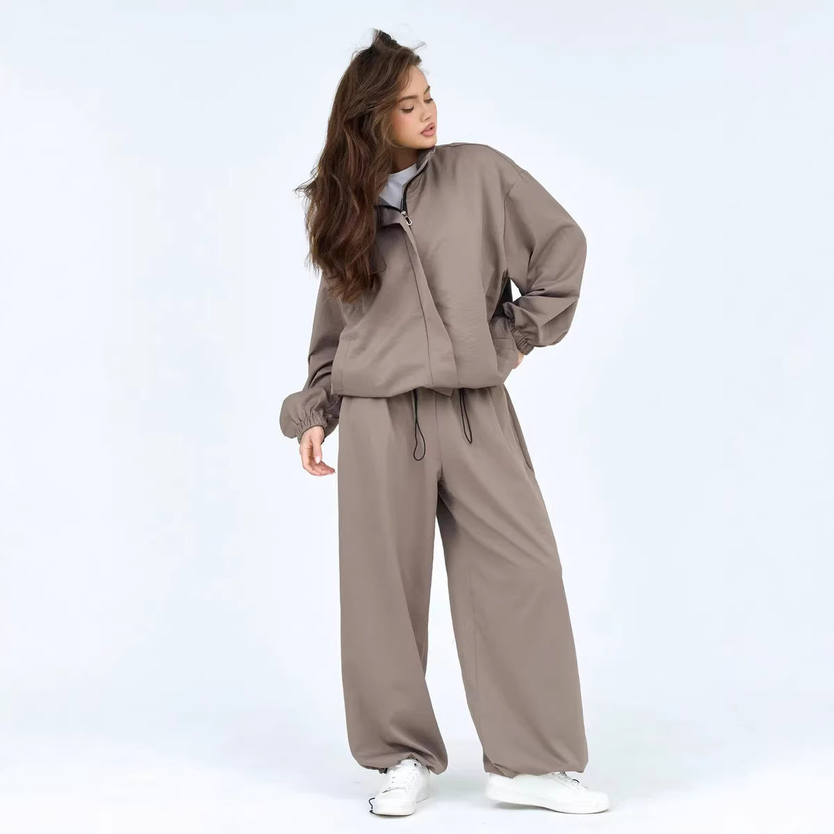 Damen Trainingsanzug mit Kapuze Elastisch Norvielle