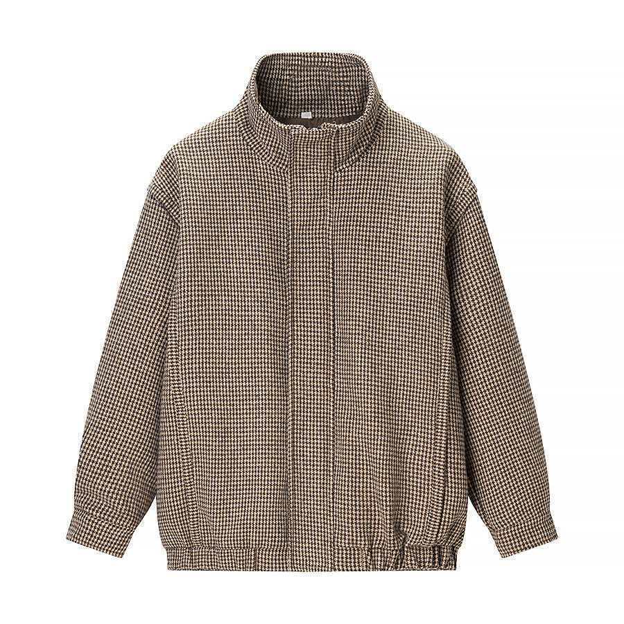 Damen Übergangsjacke Hahnentritt-Muster Norvielle - Norvielle