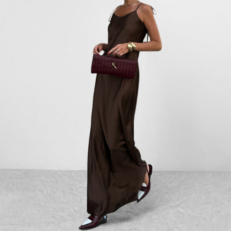 Damen Maxikleid Verstellbare Träger Norvielle - Norvielle
