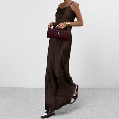 Damen Maxikleid Verstellbare Träger Norvielle - Norvielle