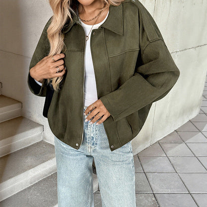 Damen Oversized-Jacke Hochwertiges Material Großzügig