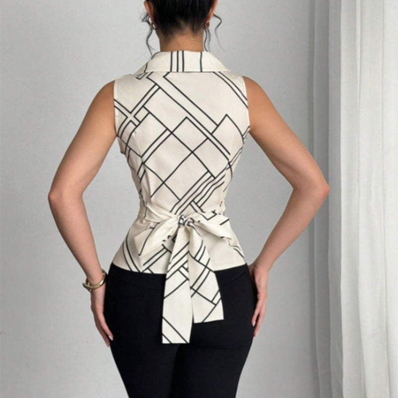 Damen Blusentop Moderner Schnitt Strukturiertes Design