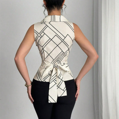 Damen Blusentop Moderner Schnitt Strukturiertes Design