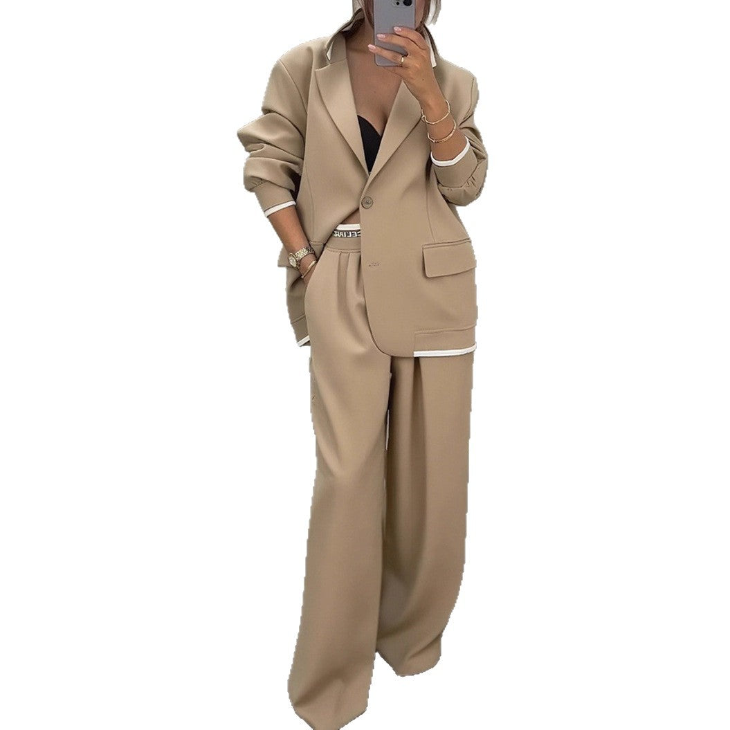 Damen Blazer-Hose-Set Weites Design Norvielle