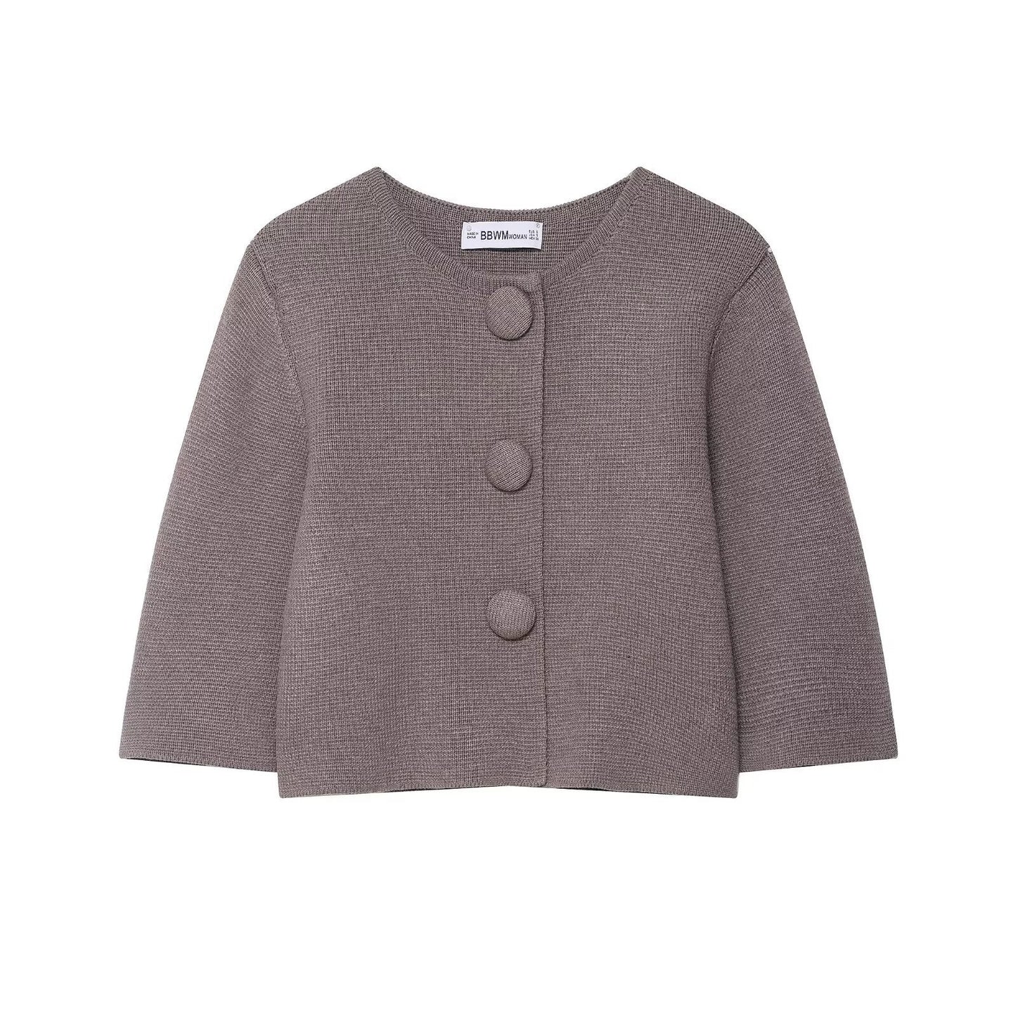 Damen Strickjacke Knopfdetails Norvielle - Norvielle