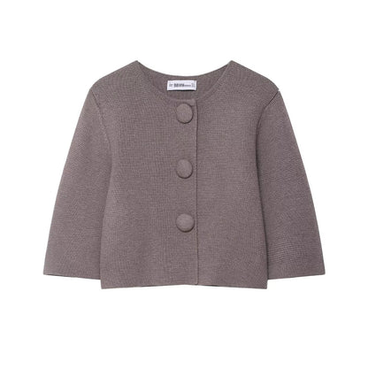 Damen Strickjacke Knopfdetails Norvielle - Norvielle