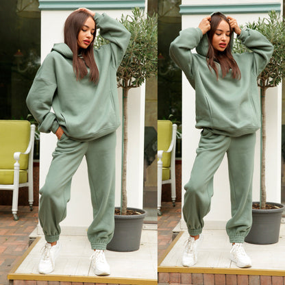 Damen Kapuzenpullover Jogginghose Set Norvielle