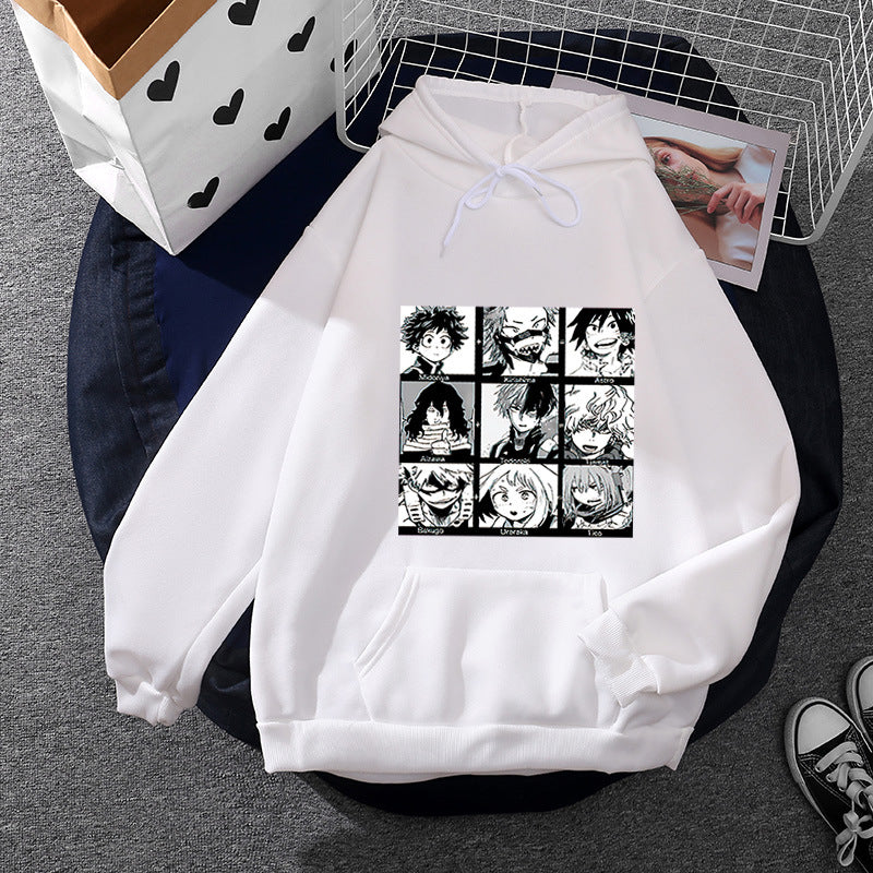 Damen Kapuzenpullover Manga-Motiv Norvielle