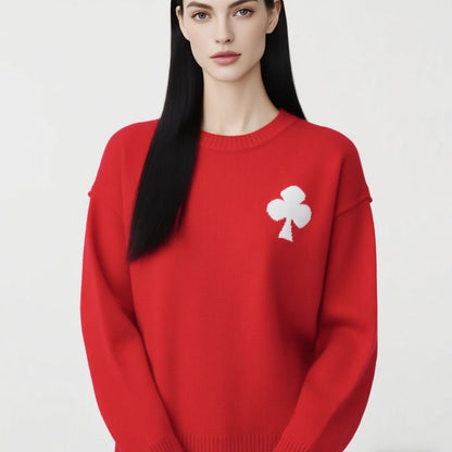 Damen Pullover mit Applikation Norvielle