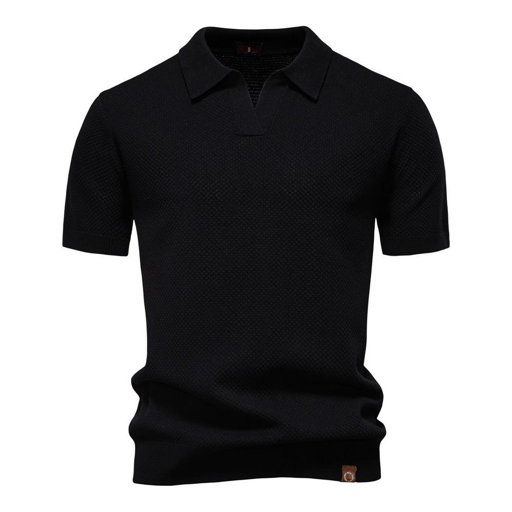 Herren Polo-Shirt Strukturiert
