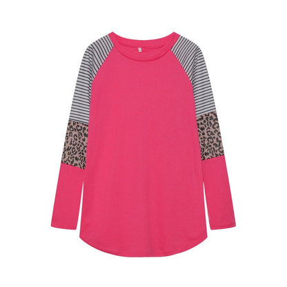 Damen Langarmshirt Tiermuster Streifen Norvielle