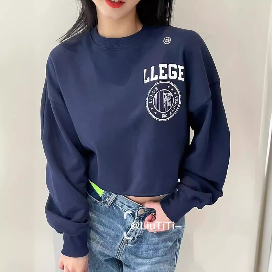 Damen Oversized Sweatshirt Kurz Norvielle