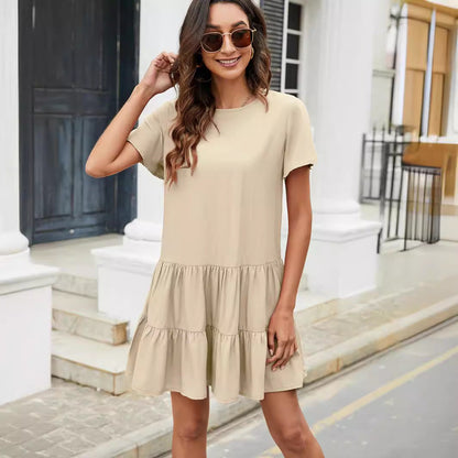 Damen Sommerkleid Rüschendetails Norvielle