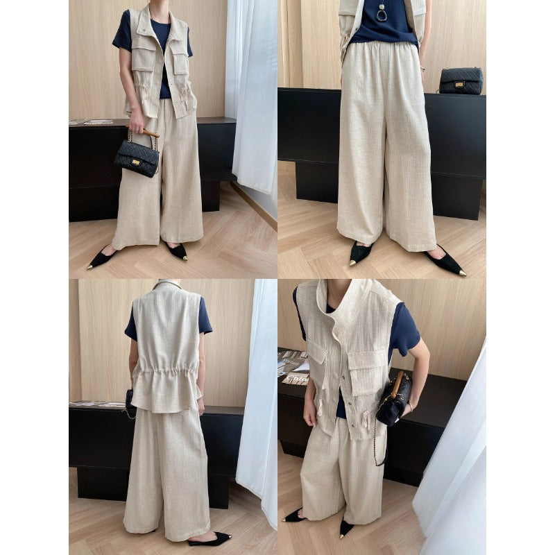 Damen Weste Elastisch Mit Taschen Norvielle