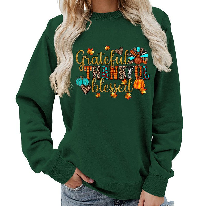Damen Sweatshirt Herbstliches Motiv Norvielle