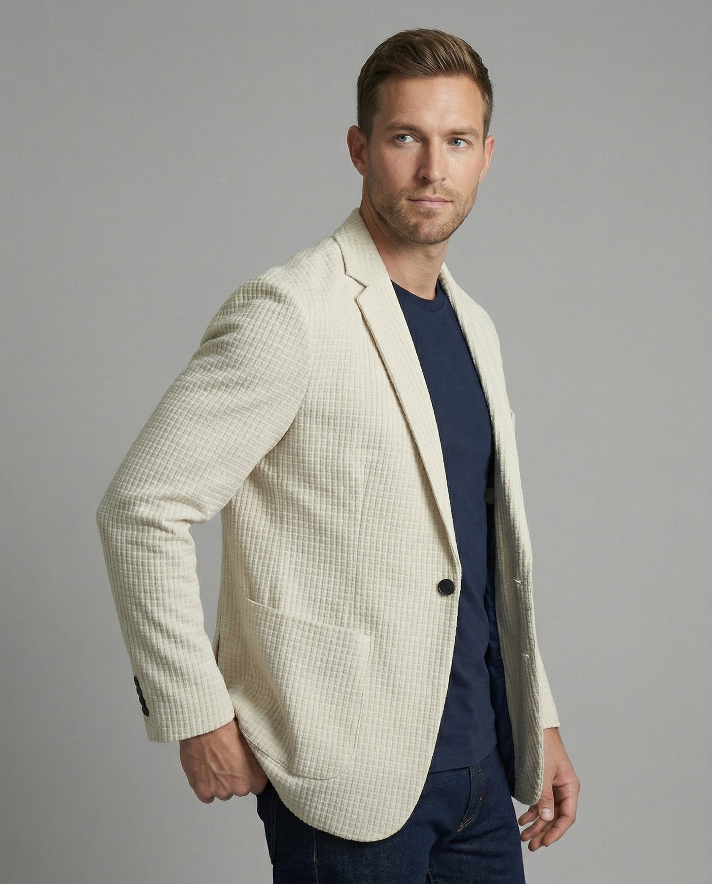 Herren Karierter Blazer modern geschnitten - Norvielle
