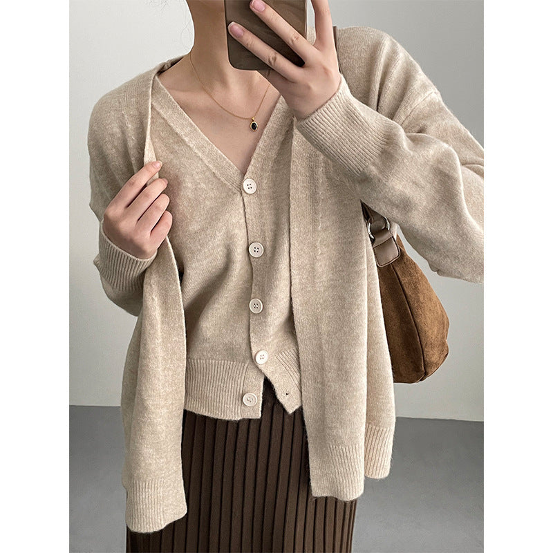 Damen Cardigan V-Ausschnitt Strick Norvielle - Norvielle