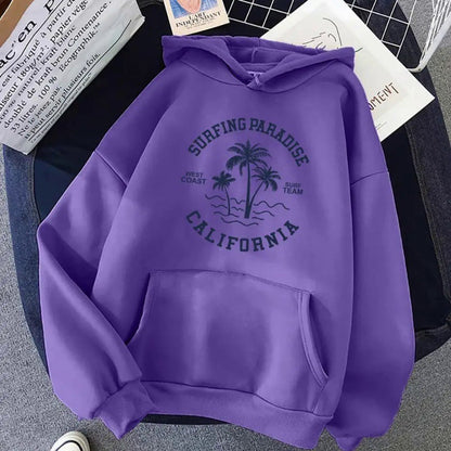 Damen Kapuzenpullover Baumwollmischung Lässig