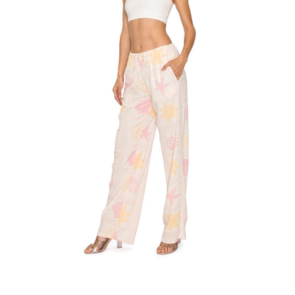 Damen Schlafhose Maritimes Muster Bequem