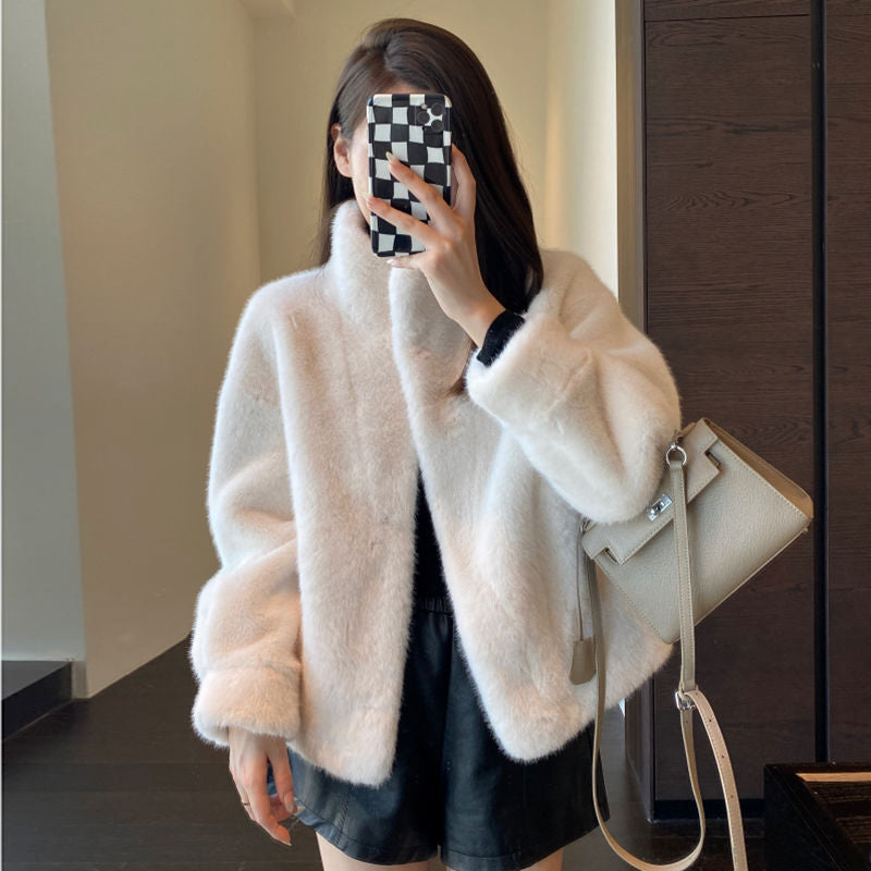 Damen Teddyjacke Kuschelig Norvielle