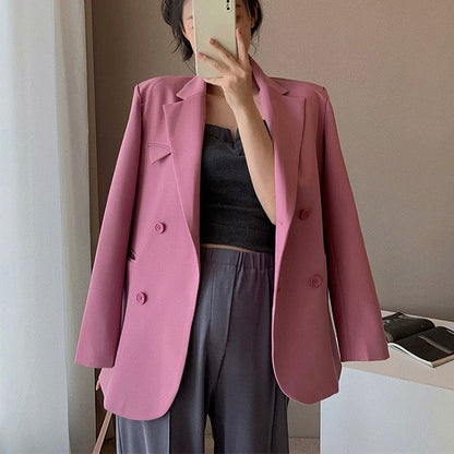 Damen Doppelreiher Blazer Tailliert Norvielle