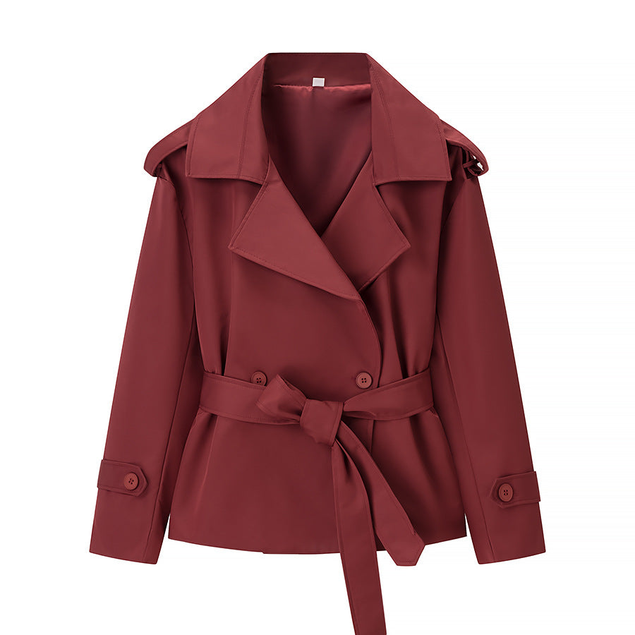 Damen Trenchcoat Jacke Gürtel Norvielle