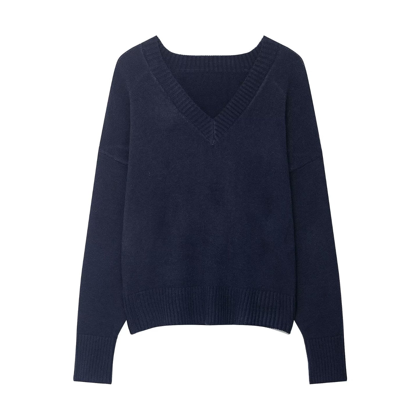 Damen V-Pullover Wolle Norvielle