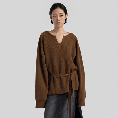 Damen Strickoberteil V-Ausschnitt Norvielle - Norvielle