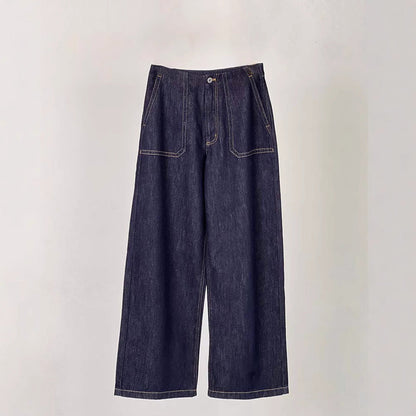 Damen Jeans Weite Bein Hohes Bund Norvielle